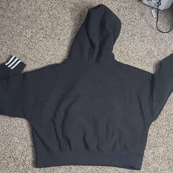 Adidas Black Sweatshirt with Signature Stripes - Picture 5 of 6